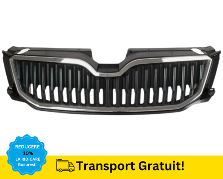 OCTAVIA 3 2013-2016 - Grila Radiator Skoda OCTAVIA III 3 2013-2017 Bandou Cromat