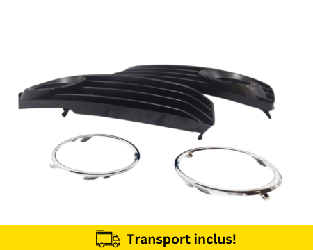 Grile Bara fata Audi A5 8T 2007-2011 S-LINE stanga dreapta cu inele cromate [1]