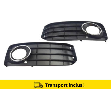 A5 2007-2016 - Grile Bara fata Audi A5 8T 2007-2011 S-LINE stanga dreapta cu inele cromate