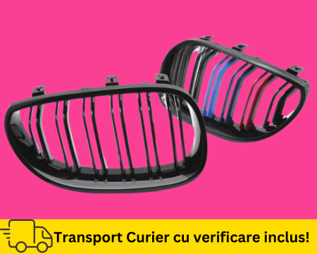 Grile Bara fata M nari duble BMW Seria 5 E60 E61 + FSL 2003-2010