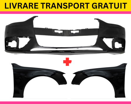 AUDI - Pachet Bara + Aripi fata Audi A4 B8.5 FSL 2012-2015 GATA VOPSITE LZ9Y NEGRU