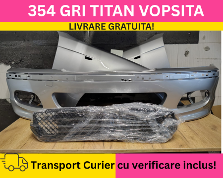 Pachet Bara, Aripi fata M-Tech BMW Seria 3 E46 Sedan Touring FSL 2001-2005 354 GRI la culoare VOPSITA