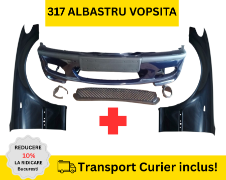 Pachet Bara, Aripi fata M-Tech BMW Seria 3 E46 Sedan Touring FSL 2001-2005 317 ALBASTRU la culoare VOPSITA