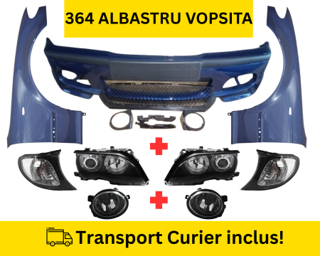 SERIA 3 E46 1998-2005 - Pachet Bara, Aripi, Fauri, Proiectoare fata M-Tech BMW Seria 3 E46 Sedan Touring FSL 2001-2005 364 ALBASTRU la culoare VOPSITA