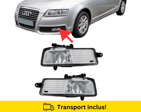 A6 C6 2003-2010 - Proiectoare ceata Bara fata Audi A6 C6 FSL 2008-2010 H11