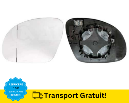 TIGUAN 2007-2016 - Sticla geam Oglinda stanga VW Tiguan 5N 2007-2016