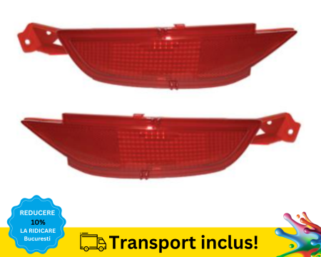FIESTA MK7 2008-2017 - Reflector lampa ceata Bara spate Ford Fiesta MK7 2008-2017 Stanga, Dreapta