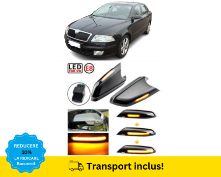 SKODA - Semnalizari dinamice Oglinda Skoda Octavia II 2 1Z 2004-2008