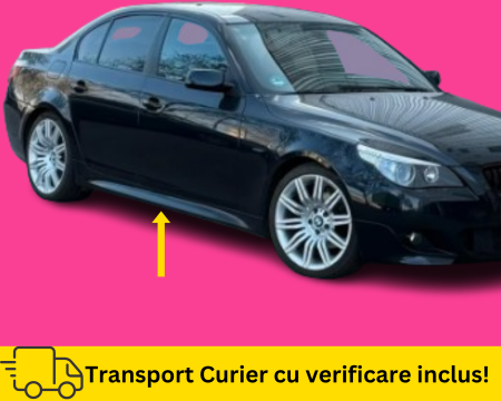 SERIA 5 E60 E61 2003-2010 - Set praguri M-LOOK BMW Seria 5 E60 E61 2003-2010 668 NEGRU LUCIOS la culoare VOPSITE