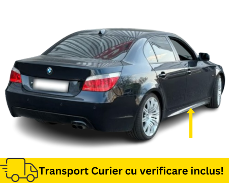 SERIA 5 E60 E61 2003-2010 - Set praguri M-LOOK BMW Seria 5 E60 E61 2003-2010 475 NEGRU la culoare VOPSITE