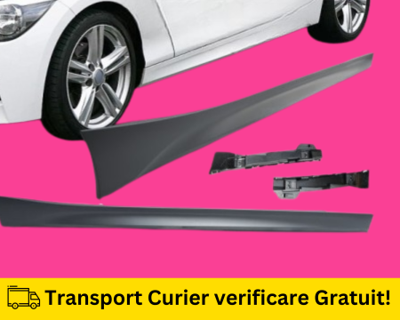 SERIA 1 F20 F21 - Set Praguri Pachet M LOOK BMW Seria 1 F20 2011-2017 300 Alb VOPSITE