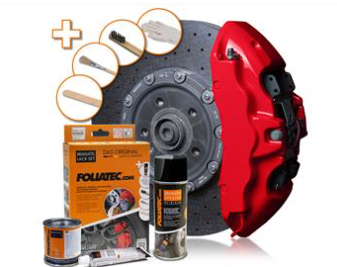 PRODUSE INTRETINERE - Set Vopsea pentru etrier frana Rosu inchis FOLIATEC