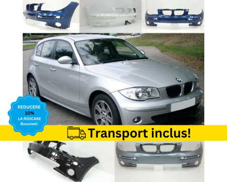 SERIA 1 E81 E82 E87 E88 - Bara fata BMW Seria1 E87 2004-2007 NFL Alb Negru Rosu Gri Verde Albastru la culoarea masini vopsita