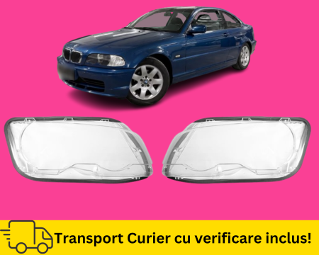 SERIA 3 E46 COUPE CABRIO - Sticle faruri cu garnituri BMW E46 Coupe Cabrio NFL 1998-2003