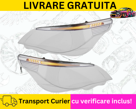 SERIA 5 E60 E61 2003-2010 - Sticle faruri Xenon BMW Seria 5 E60 E61 NFL Non facelift 2003-2007