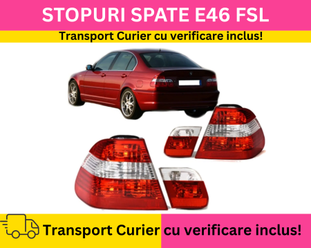 BMW - Set Stopuri spate BMW Seria 3 E46 FSL Sedan 2001-2005 Rosu/Clar