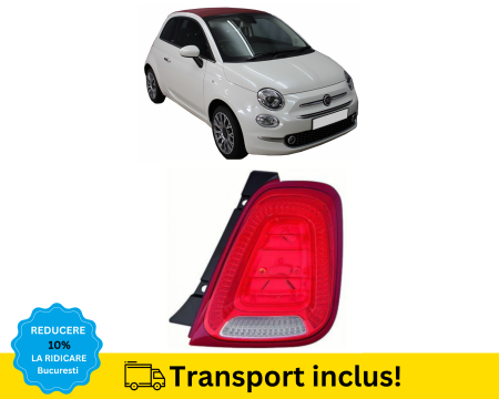 FIAT - Stop spate Fiat 500 + Cabrio 2015-2020 Dreapta