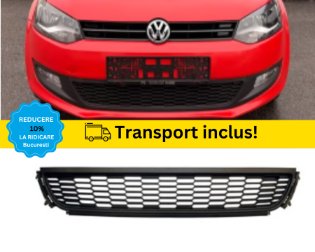 VOLKSWAGEN - Grila Bara Fata VW Polo 6R 2009-2014 6R0853677A9B9