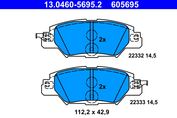 set placute frana,frana disc [2]
