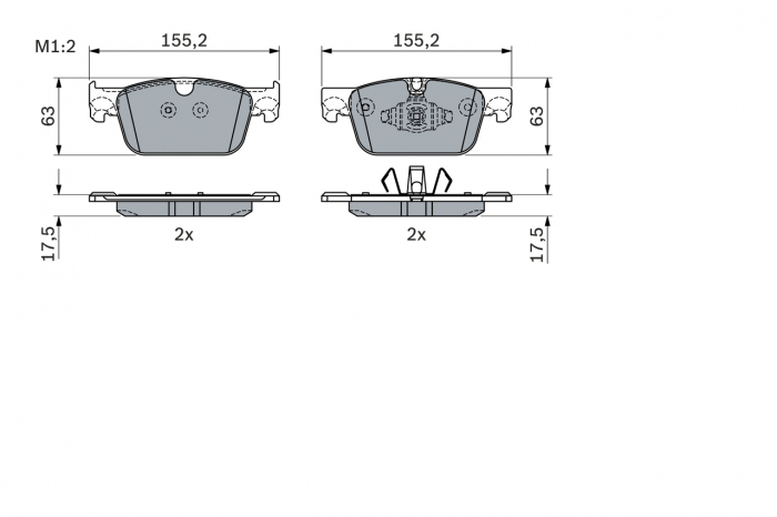 set placute frana,frana disc [2]