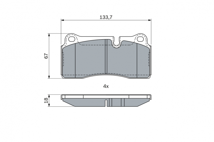 set placute frana,frana disc [2]
