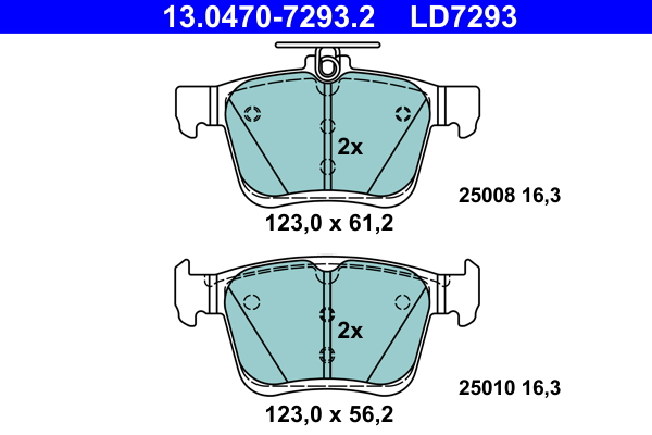 set placute frana,frana disc [2]