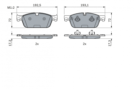 set placute frana,frana disc [2]