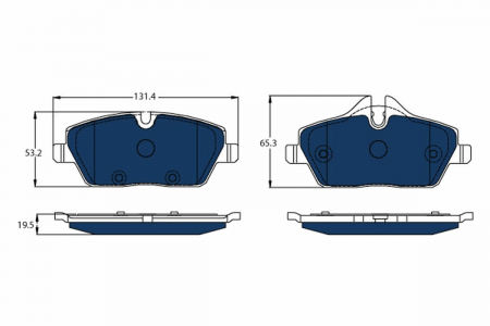 AUTOTURISM - set placute frana,frana disc