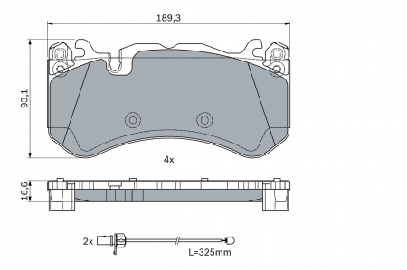 set placute frana,frana disc [2]