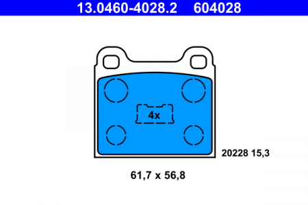 MINI - set placute frana,frana disc