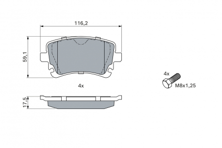 Ford - set placute frana,frana disc