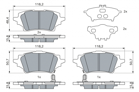set placute frana,frana disc [1]