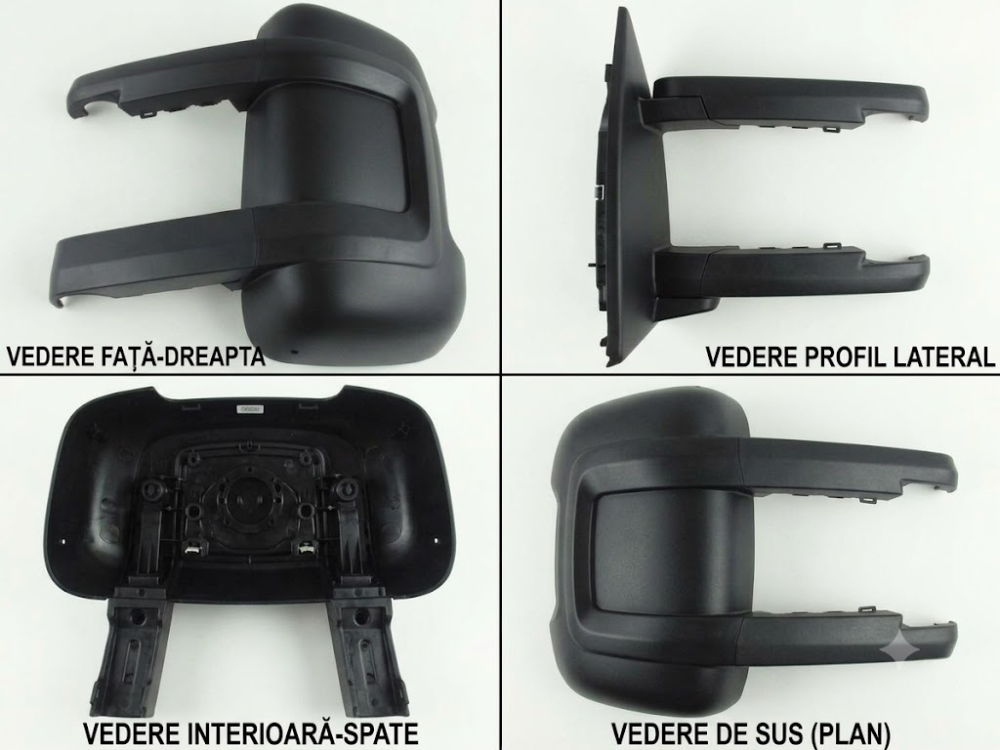 Cadru / Ramă Oglindă Unghi Îndepărtat Dreapta Braț Lung — FIAT DUCATO / CITROËN JUMPER / PEUGEOT BOXER (2006–Prezent) | OE 1613689480 [3]
