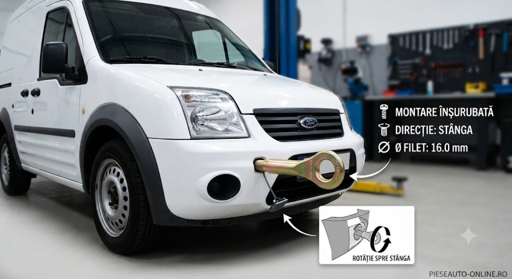 Cârlig Remorcare Față Stânga M16 Înșurubat — FORD TRANSIT [2]