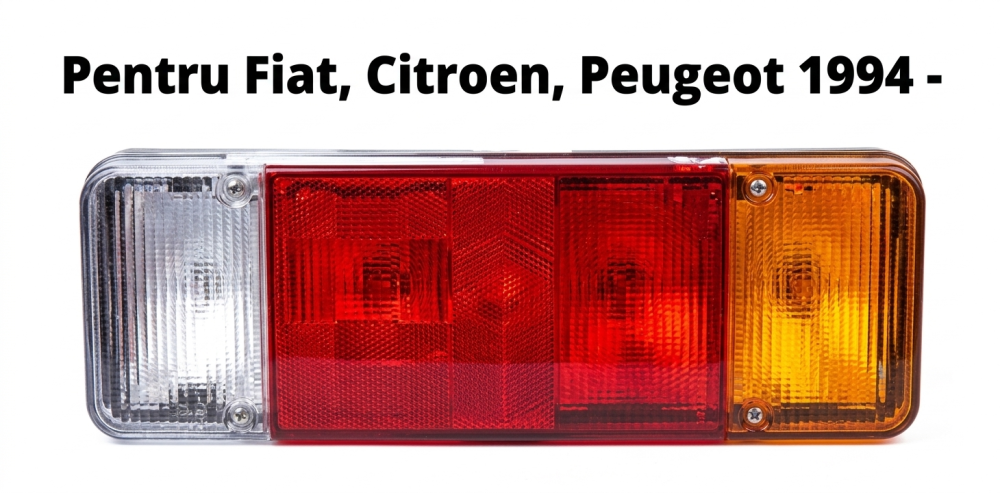 Geam Dispersor Lampă Spate Dreapta Roșu/Portocaliu — Fiat Ducato / Citroën Jumper I-II / Peugeot Boxer Platformă/Șasiu (02.1994–08.2014) [2]