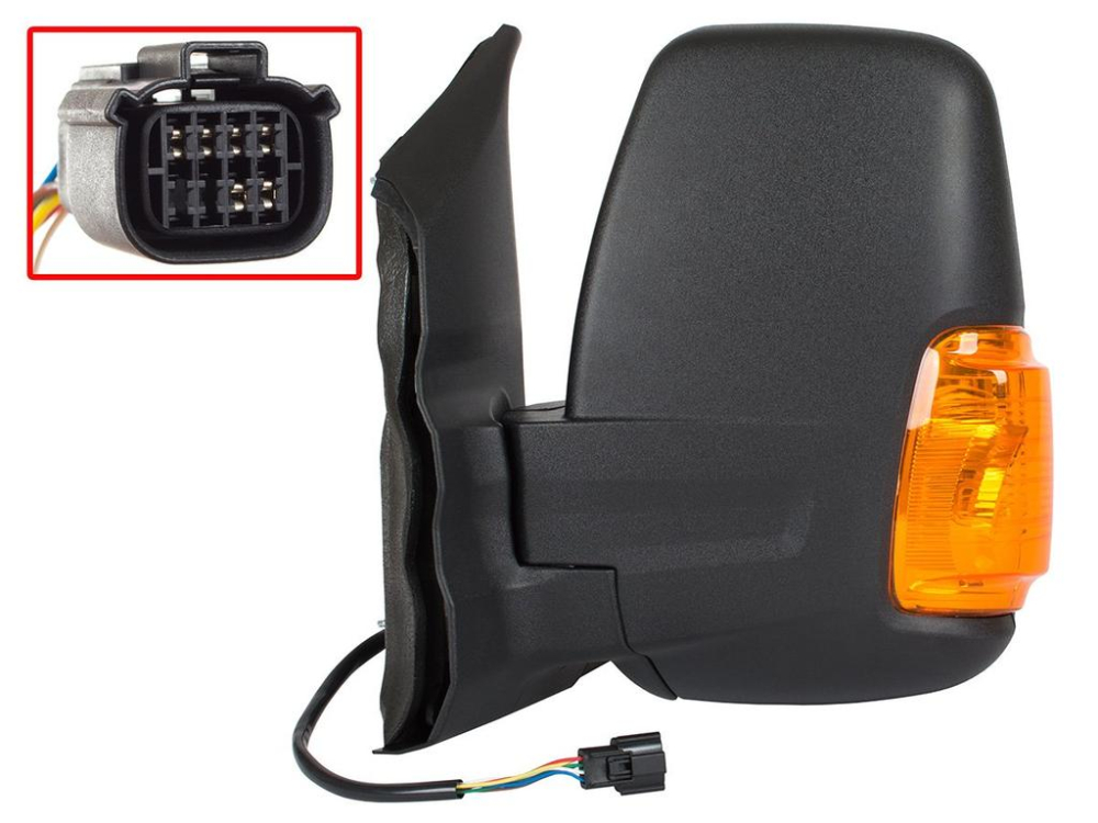 Oglindă Laterală Stângă Electric Convexă Încălzire Braț Scurt Cu Indicator — FORD TRANSIT VI V363 (2014–2018) [2]