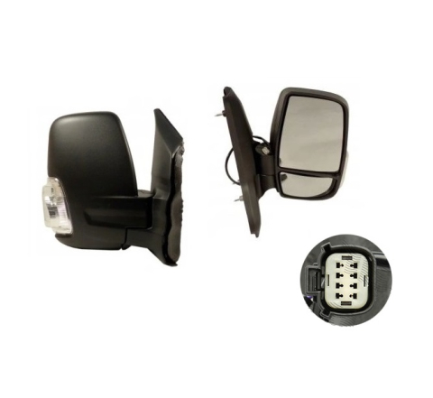 Oglindă Laterală Dr Manual Convexă Braț Scurt Cu Indicator — FORD TRANSIT VI V363 (2014–Prezent) [3]