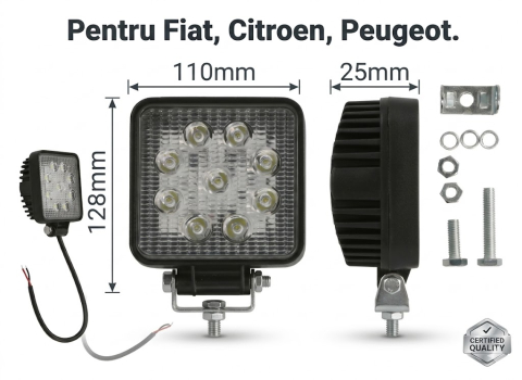 Fiat Ducato  04.2002 - 07.2006 (Platforma X244) - Lampa Led Universala Pentru Mers Inapoi