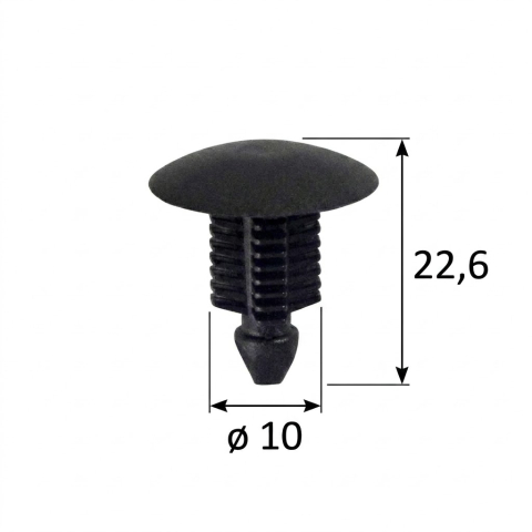 Fiat Ducato  03.1994 - 04.2002  (Platforma X230) - Clips Fixare Tapițerie Interior Negru — FIAT DUCATO / CITROËN JUMPER / PEUGEOT BOXER (1994–Prezent)