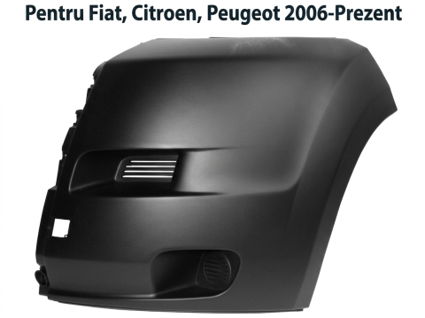 Fiat Ducato 06.2006 - 05.2014 (Platforma X250) - flaps Colț Bară Față Stânga Plastic Vopsibil — FIAT DUCATO / CITROËN JUMPER / PEUGEOT BOXER (2006–Prezent)
