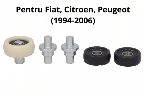 Citroën Jumper 02.1994 - 04.2002 (Platforma 230) - Kit Rulmenți + Rulouri Balama Inferioară Ușă Glisantă Calitate P — FIAT DUCATO / CITROËN JUMPER I-II / PEUGEOT BOXER (1994–2006)