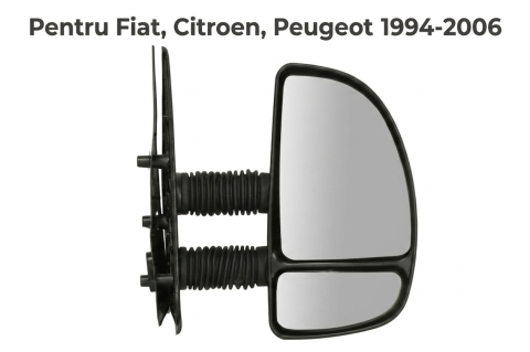 Fiat Ducato  03.1994 - 04.2002  (Platforma X230) - Oglindă Laterală Dreapta Manuală Braț Lung Convexa — Fiat Ducato / Citroën Jumper I / Peugeot Boxer (02.1994–08.2006)