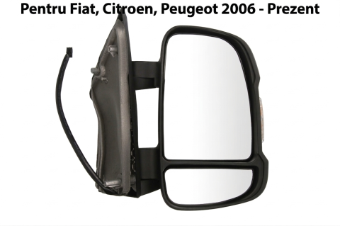 Fiat Ducato - Oglindă Laterală Dreapta Electrică Cu Încălzire și Indicator W16W — Fiat Ducato / Citroën Jumper II / Peugeot Boxer (04.2006–Prezent)