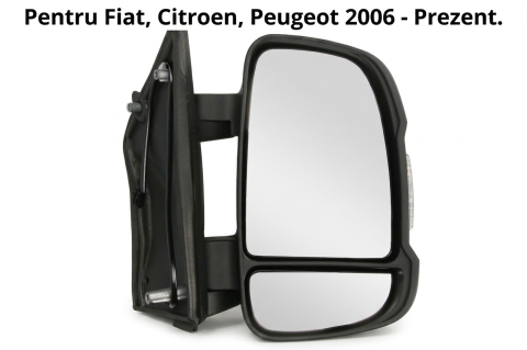 Fiat Ducato - Oglindă Laterală Dreapta Manuală Cu Indicator BLIC — Fiat Ducato / Citroën Jumper II / Peugeot Boxer (04.2006–10.2023)