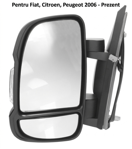 Fiat Ducato - Oglindă Stânga Electrică Încălzire + Indicator + Senzor Temp. BLIC — Ducato / Jumper II / Boxer (04.2006–Prezent)