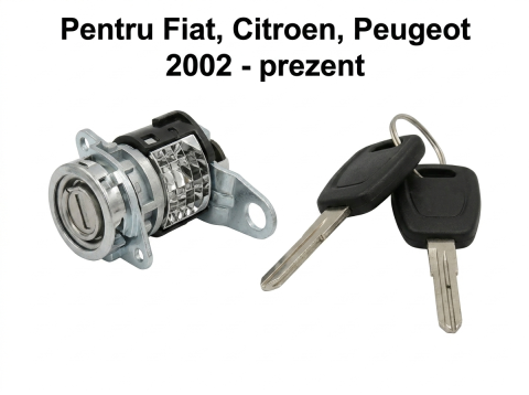 Fiat Ducato  04.2002 - 07.2006 (Platforma X244) - Cartuș Blocant Cilindru Încuietoare Cu 2 Chei Calitate P — FIAT DUCATO / CITROËN JUMPER III / PEUGEOT BOXER (2002–Prezent)