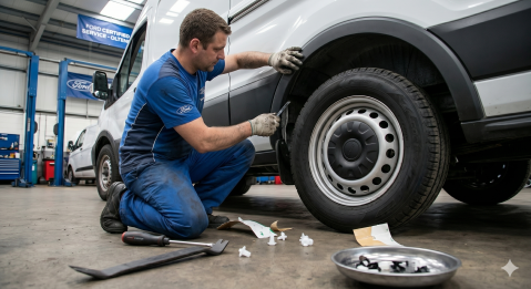 Bandou / Ornament Aripă Spate Stânga Negru — FORD TRANSIT VI V363 (2014–2018) | OE 1457143 [1]