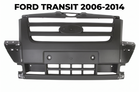 Ford Transit 08.2006 – 04.2014 (Platforma V347/V348) - Bară Protecție Față Gri Închis Plastic TÜV — FORD TRANSIT V FL (2006–2013)