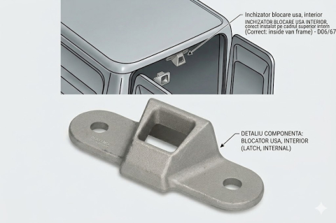 Blocator Superior Ușă Spate Stânga/Dreapta — FIAT DUCATO / CITROËN JUMPER / PEUGEOT BOXER (1994–2006) [2]