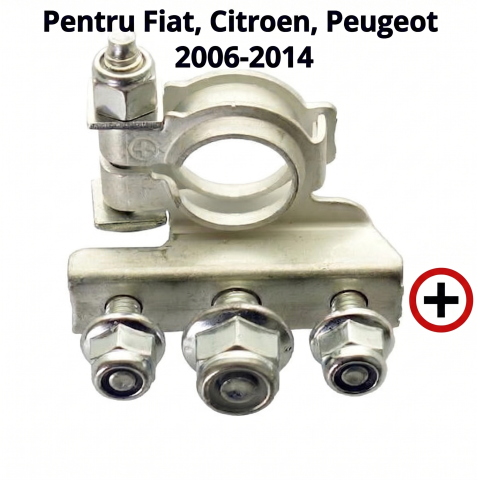 Fiat Ducato 06.2006 - 05.2014 (Platforma X250) - Borna Acumulator ( + ), Fiat Ducato, Citroen Jumper, Peugeot Boxer 2006-2014
